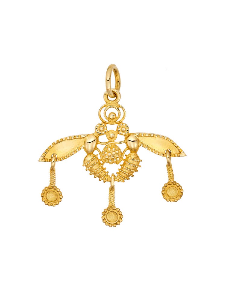 Minoan Bee - Pendant , in 14k gold