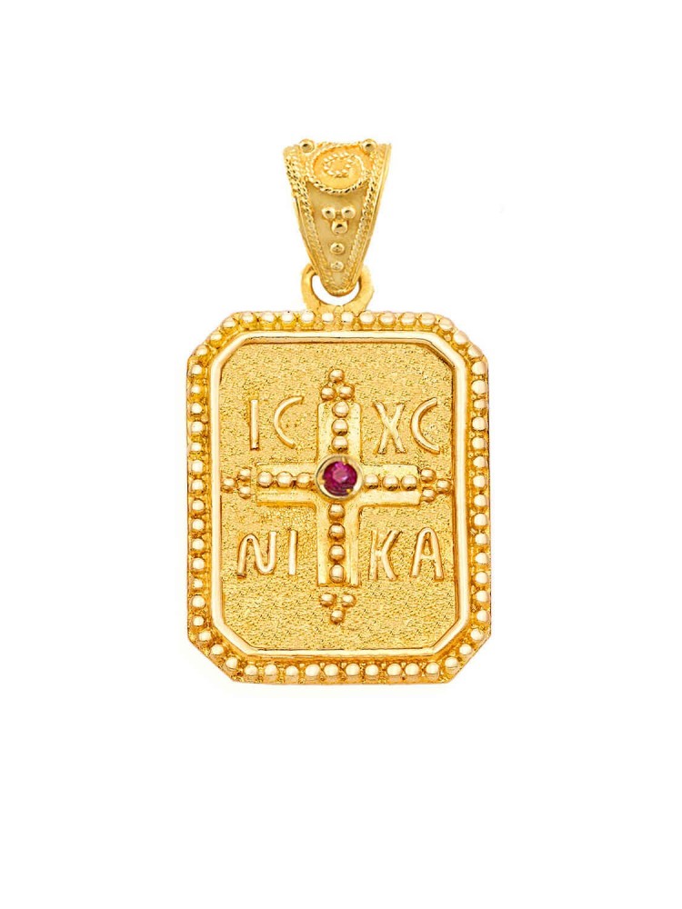 Μενταγιόν Κωσταντινάτο με Ρουμπίνι