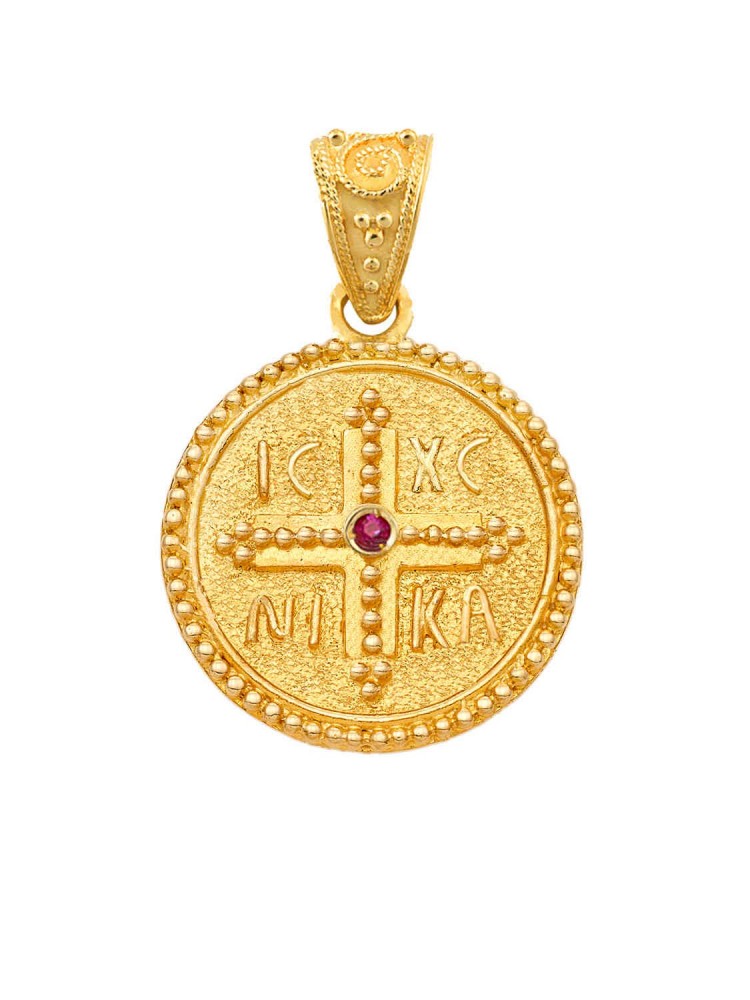 Μενταγιόν Κωσταντινάτο με Ρουμπίνι