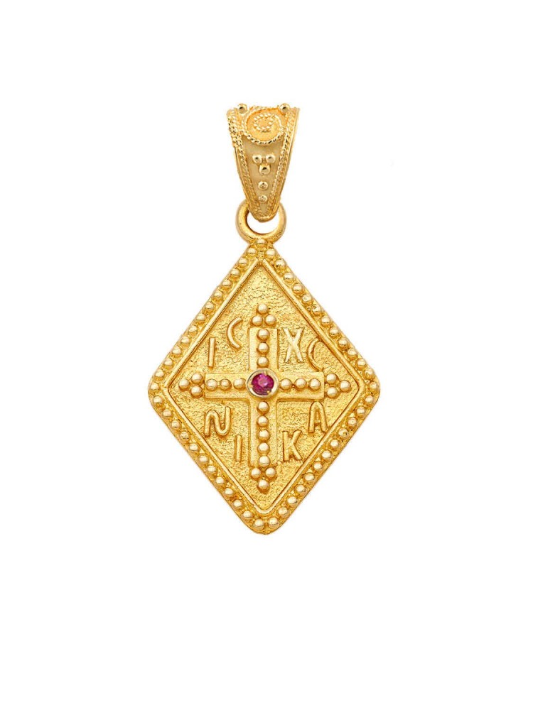 Μενταγιόν Κωσταντινάτο με Ρουμπίνι