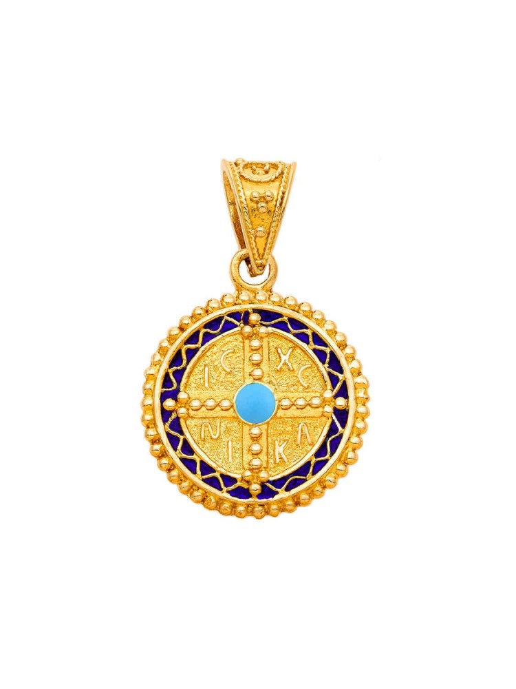 Costantinato Enamel Pendant, in 14k 