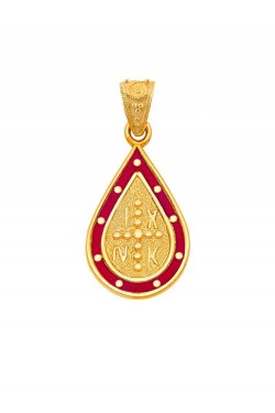 Δάκρυ - Μενταγιόν Κωσταντινάτο με Σμάλτο