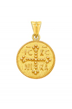 Μενταγιόν Κωσταντινάτο, χρυσός 14k