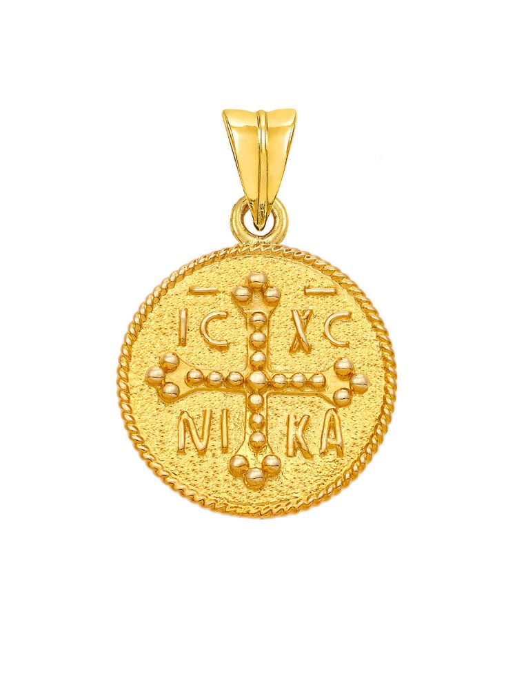 Costantinato Pendant, in 14k gold