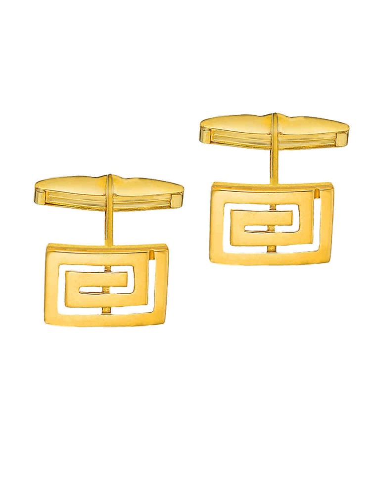 Μανικετόκουμπα Μαίανδρος, χρυσός 14k