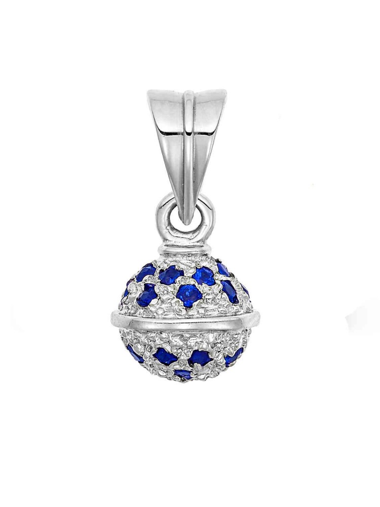 Sphere - precious Stones Pendant, in white gold 14k