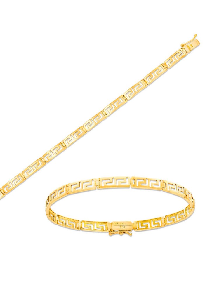 Θησέας - Βραχιόλι Μαίανδρος, χρυσός 14k