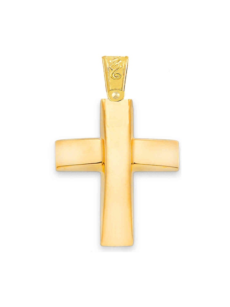Minimal Cross, in 14k gold