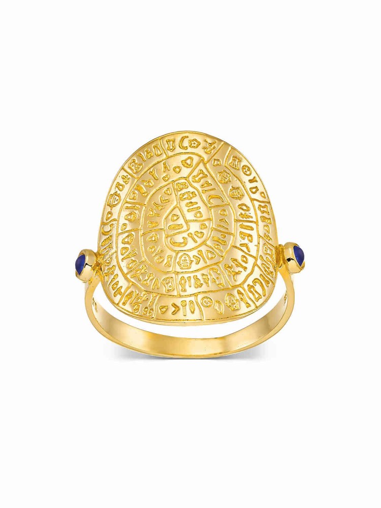 Δίσκος Φαιστού - Δαχτυλίδι με Ζαφείρι