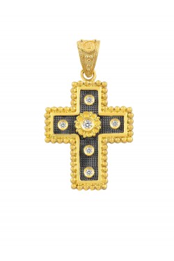 Justinian - Handmade Brilliant Cross, in 18k gold