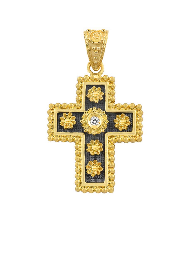 Justinian - Handmade Brilliant Cross, in 18k gold