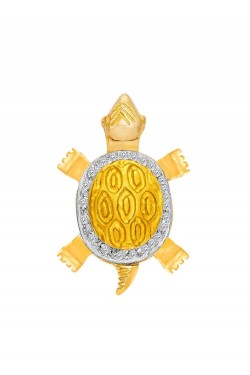 Χελώνα - Χειροποίητο Μενταγιόν με Ζιργκόν