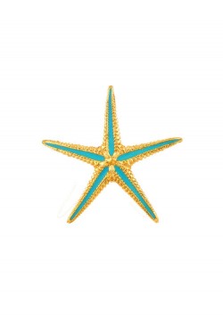 Αστερίας - Χειροποίητο Μενταγιόν με Σμάλτο, χρυσός 14k