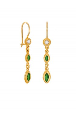 Ναβέτα - Κρεμαστά Σκουλαρίκια με πολύτιμες Πέτρες