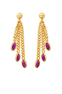 Κρεμαστά Σκουλαρίκια με πολύτιμες Πέτρες