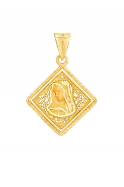 Παναγία - Χειροποίητο Φιλιγκράν Μενταγιόν Ρόμβος