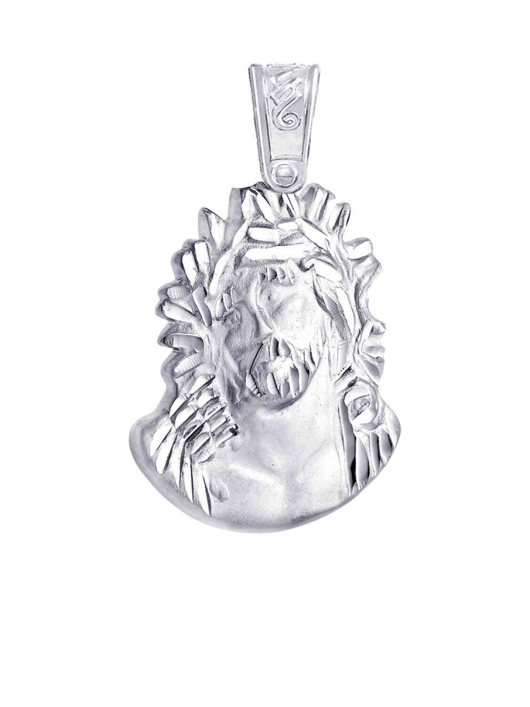 Jesus Christ - Handmade Pendant, in 14k white gold