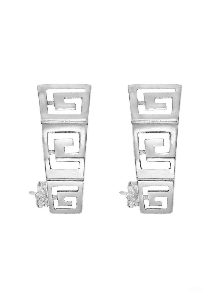 Theseus Earrings, in 14k white gold