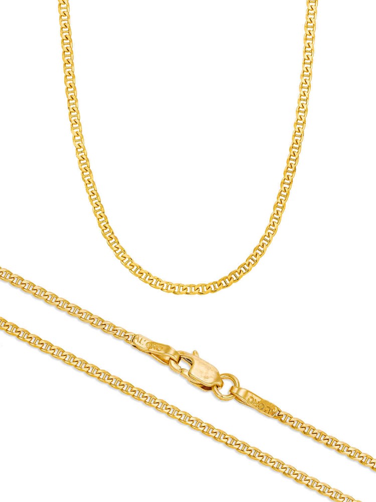 Καδένα Θήτα Gourmet 0,50mm χρυσός 14k