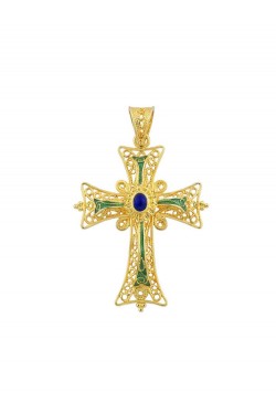 Byzantion -Filigree Handmade Enamel Cross