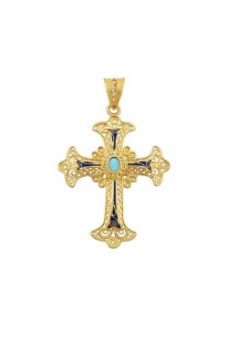Royal -Filigree Handmade Enamel Cross