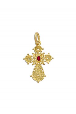 Circular -Filigree Handmade Enamel Cross