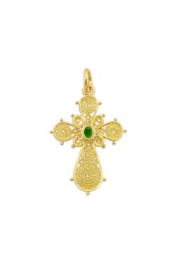 Circular -Filigree Handmade Enamel Cross