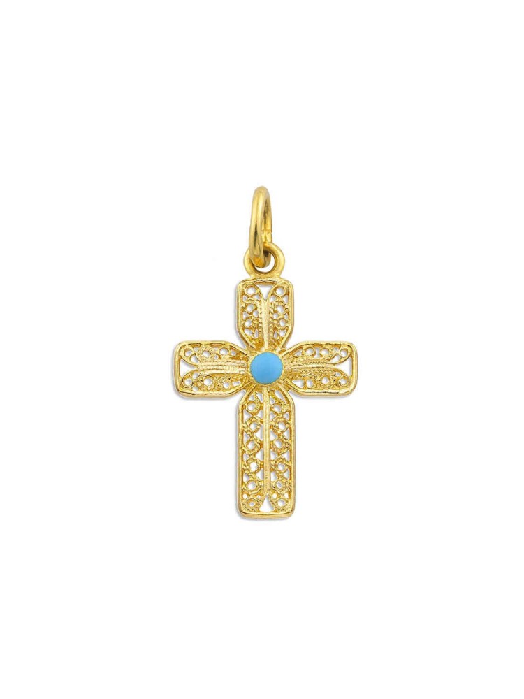 Latin -Filigree Handmade Enamel Cross