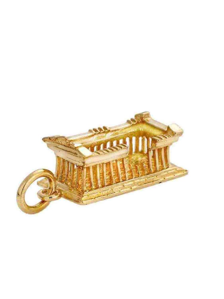 Παρθενώνας - Χειροποίητο Μενταγιόν, χρυσός 14k