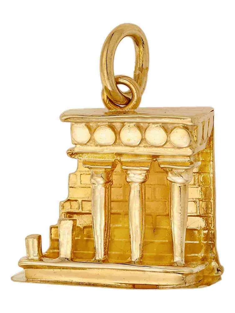Knossos - Handmade Pendant, in 14k gold