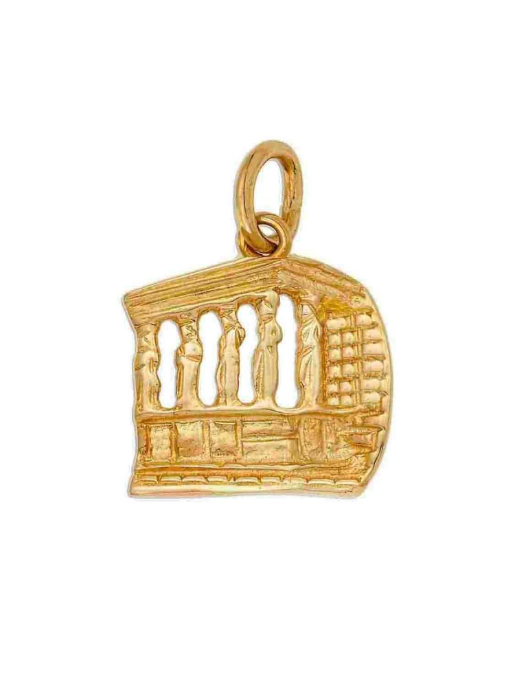 Kariatides - Handmade Pendant, in 14k gold