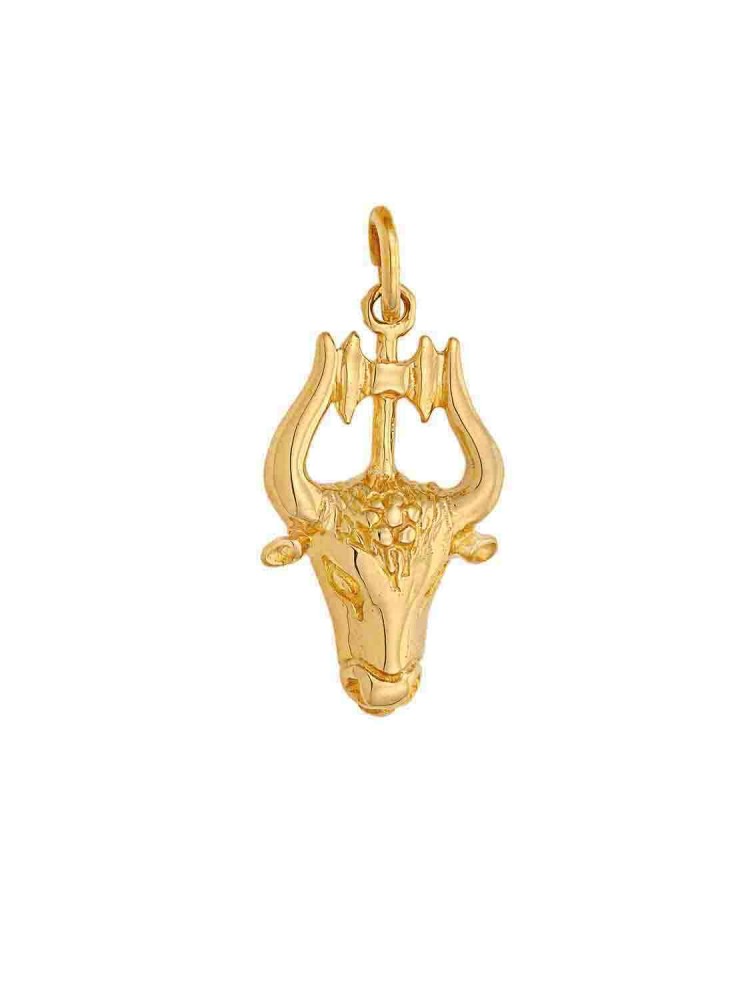 Minotaurus - Handmade Pendant, in 14k gold