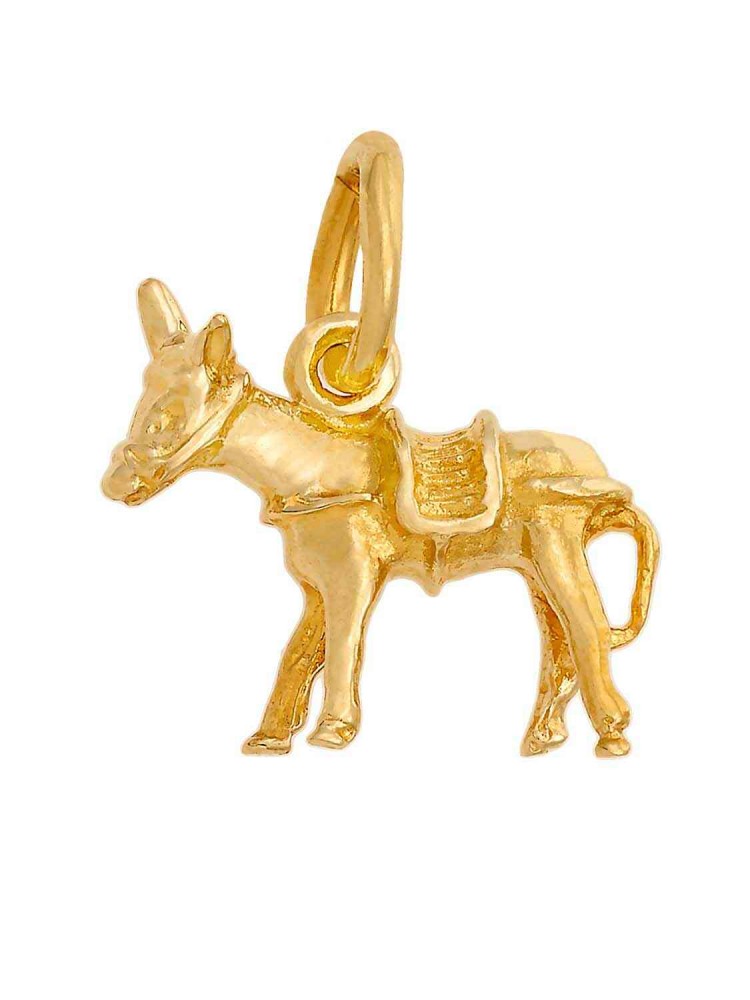 Γαϊδουράκι Σαντορίνης - Χειροποίητο Μενταγιόν, xρυσός 14k