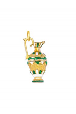 Αμφορέας -Χειροποίητο Μενταγιόν με Σμάλτο