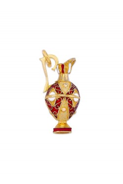 Αμφορέας -Χειροποίητο Μενταγιόν με Σμάλτο
