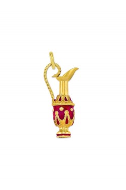 Βασίλισσα - Χειροποίητο Μενταγιόν Αμφορέας με Σμάλτο