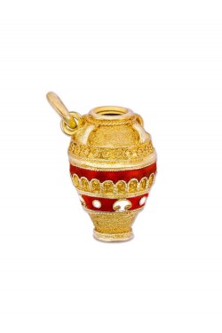 Αμφορέας -Χειροποίητο Μενταγιόν με Σμάλτο